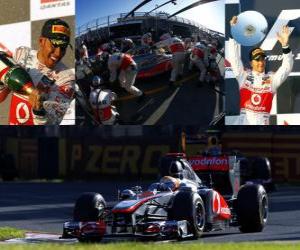 Puzzle Lewis Hamilton - McLaren - Μελβούρνη, Αυστραλία Grand Prix (2011) (2η θέση)
